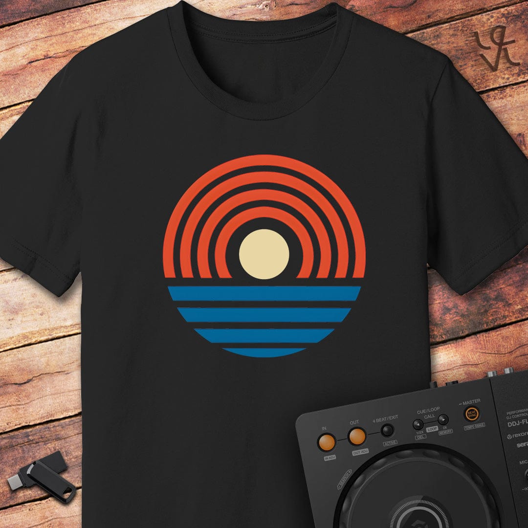 Retro Vinyl Sunset T-Shirt