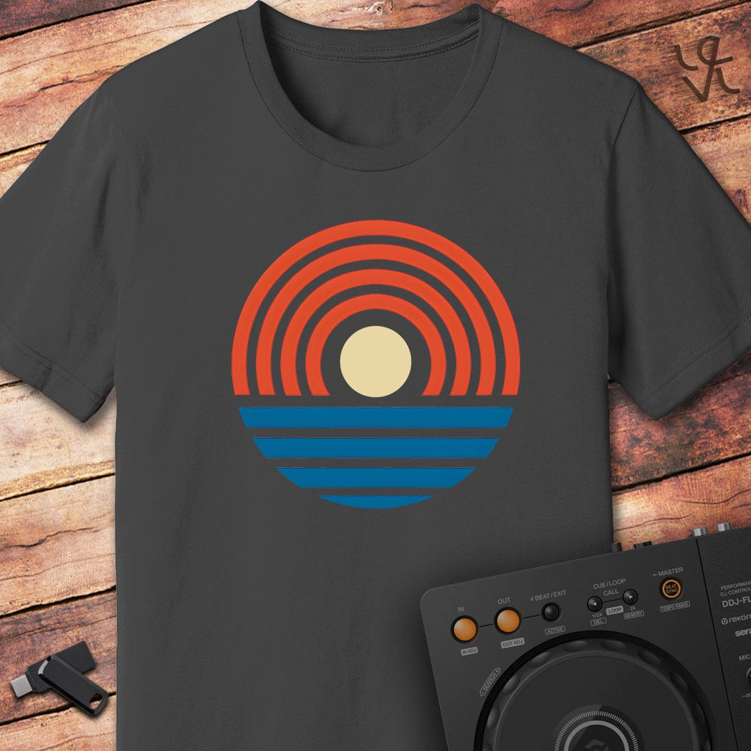 Retro Vinyl Sunset T-Shirt